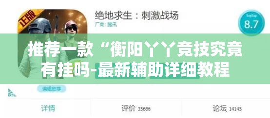 推荐一款“衡阳丫丫竞技究竟有挂吗-最新辅助详细教程