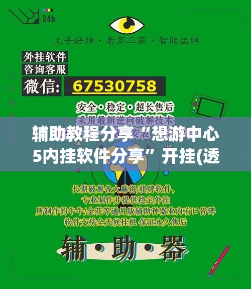辅助教程分享“想游中心5内挂软件分享”开挂(透视)辅助教程
