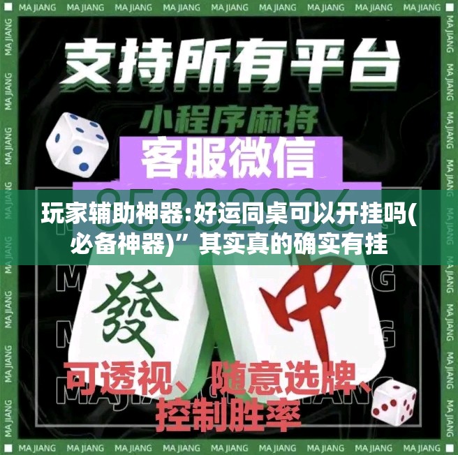 玩家辅助神器:好运同桌可以开挂吗(必备神器)”其实真的确实有挂