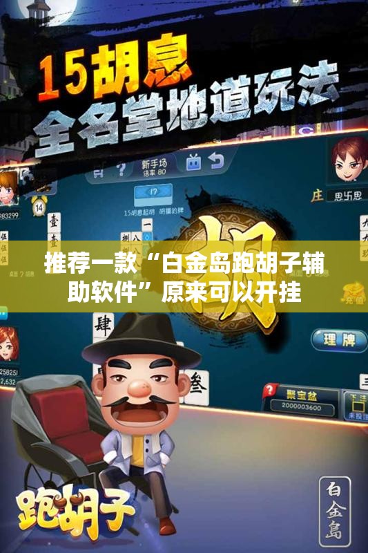 推荐一款“白金岛跑胡子辅助软件	”原来可以开挂