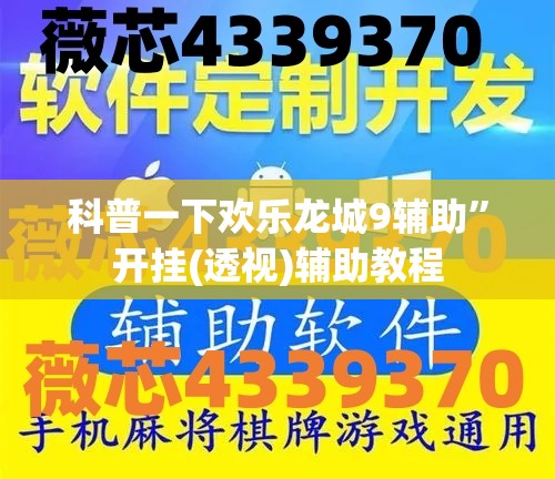 科普一下欢乐龙城9辅助”开挂(透视)辅助教程