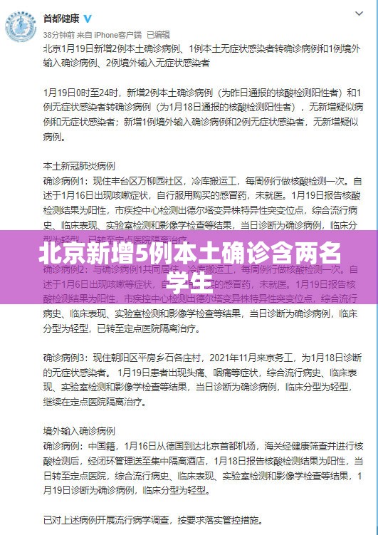 北京新增5例本土确诊含两名学生/北京新增的本土确诊情况 北京新增5例本土确诊含两名学生/北京新增的本土确诊情况