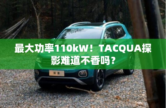 最大功率110kW！TACQUA探影难道不香吗？
