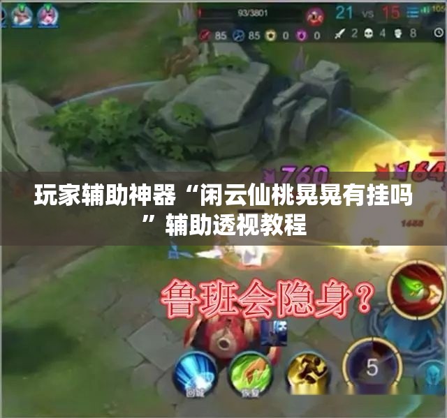 玩家辅助神器“闲云仙桃晃晃有挂吗”辅助透视教程