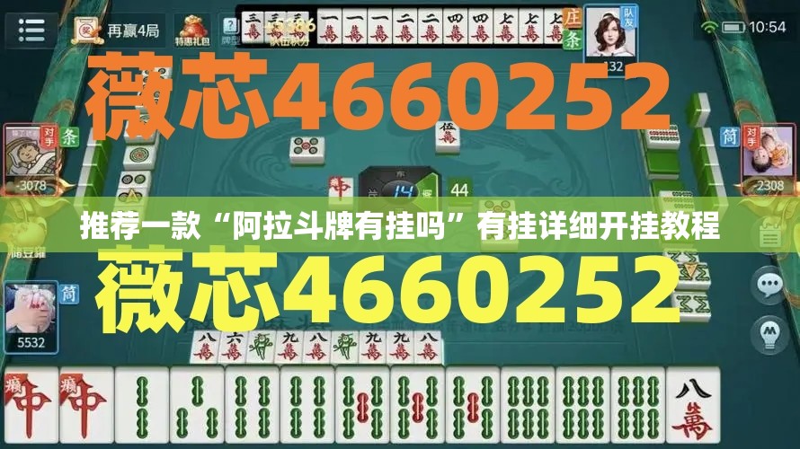 推荐一款“阿拉斗牌有挂吗”有挂详细开挂教程