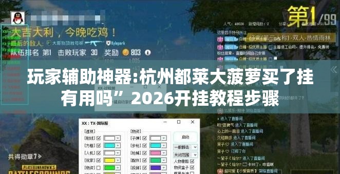 玩家辅助神器:杭州都莱大菠萝买了挂有用吗	”2026开挂教程步骤
