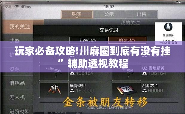 玩家必备攻略!川麻圈到底有没有挂”辅助透视教程