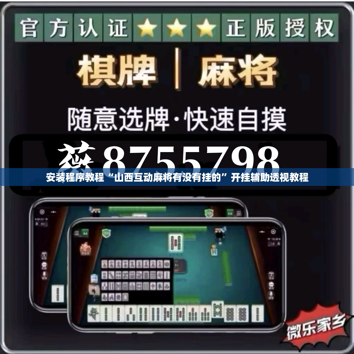 安装程序教程“山西互动麻将有没有挂的”开挂辅助透视教程