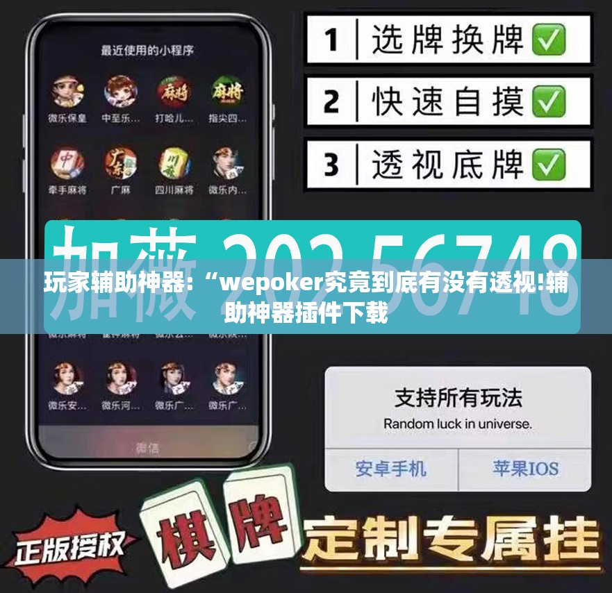 玩家辅助神器:“wepoker究竟到底有没有透视!辅助神器插件下载