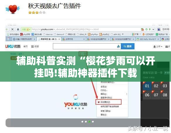 辅助科普实测“樱花梦雨可以开挂吗!辅助神器插件下载