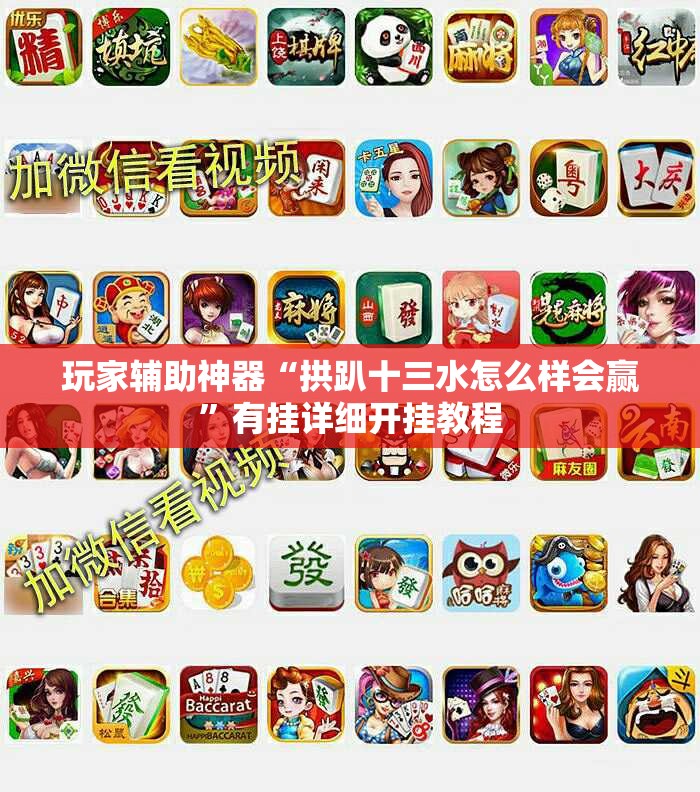 玩家辅助神器“拱趴十三水怎么样会赢	”有挂详细开挂教程